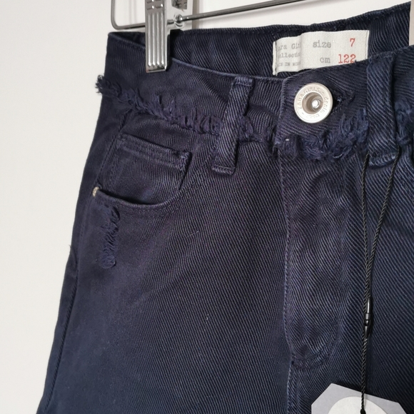 Zara Girls wide leg Denim crops - Picture 3 of 5